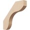 Ekena Millwork 3-inch W x 18-inch D x 18-inch H Stanfield Rough Cedar Woodgrain TimberThane Knee Brace, Primed BRCUR03X18X18STARCPR - alternate 1